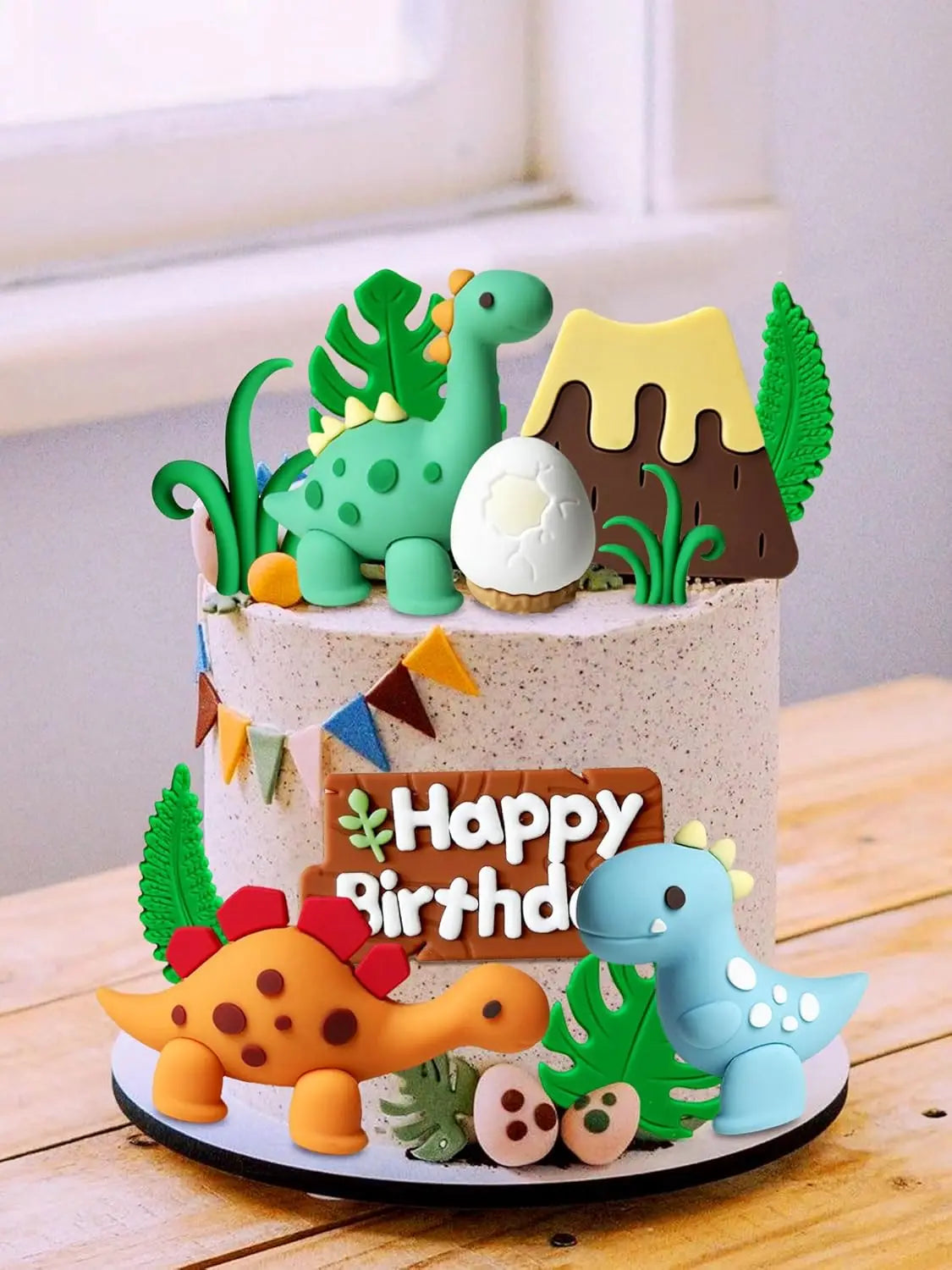 Dino cake decorations