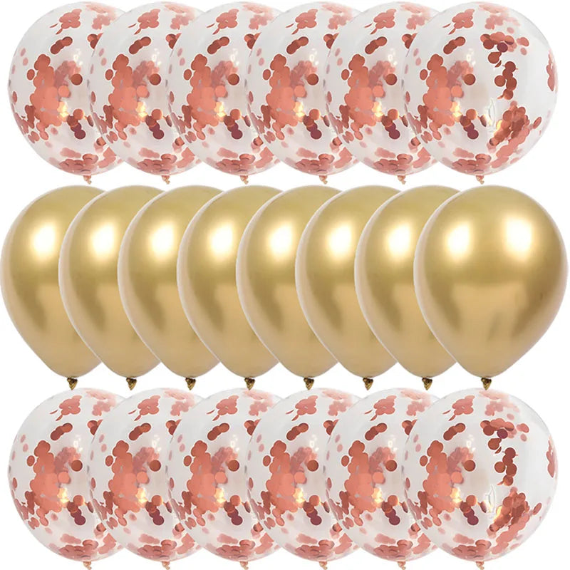 10/20PCS Star Confetti Latex Balloons