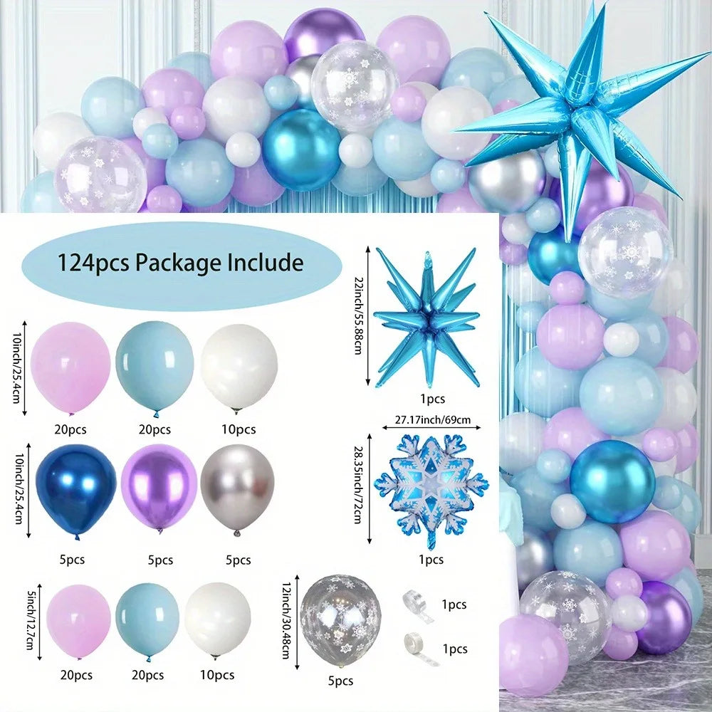 Purple & Blue 124pcs arch