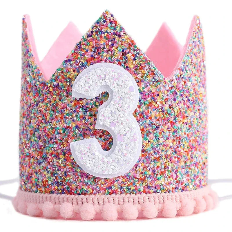 1/2 1 2 3 4 5 6 Year Old hat mini crown
