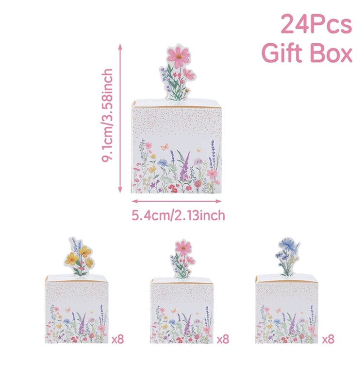 Candy gift box Butterfly for Baby Shower decorations 12/24pcs