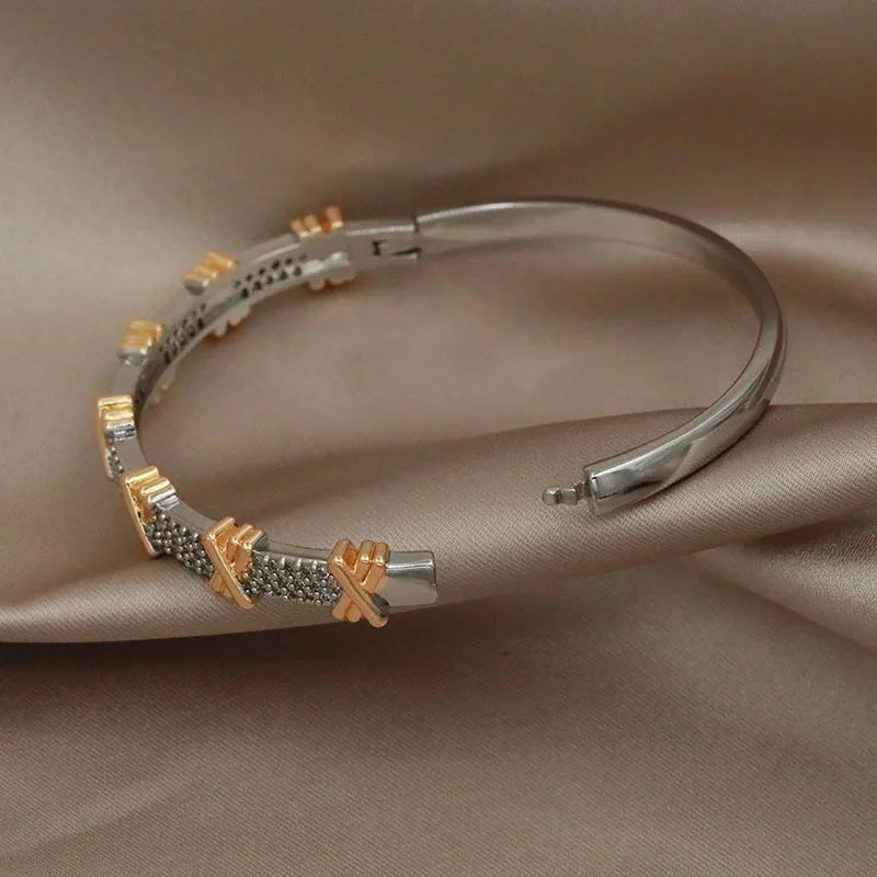 Sabina zircon & crystal bangles & bracele