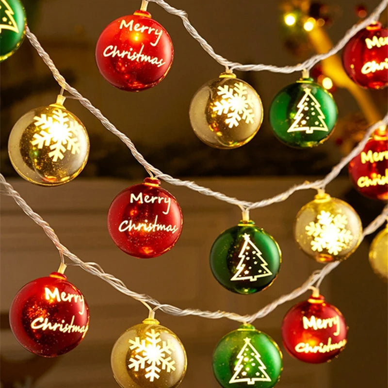 LED Star & Ball Christmas Lights