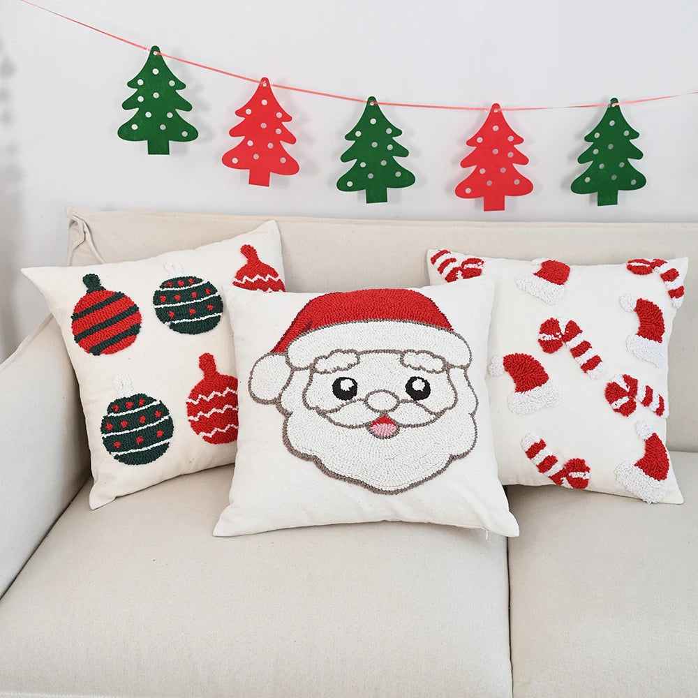 Sorino Christmas Cartoon Tufted Pillowcase
