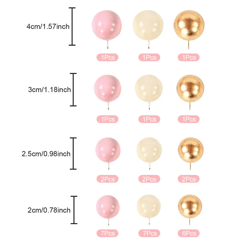 Balls for cake toppers decoration 32Pcs/set