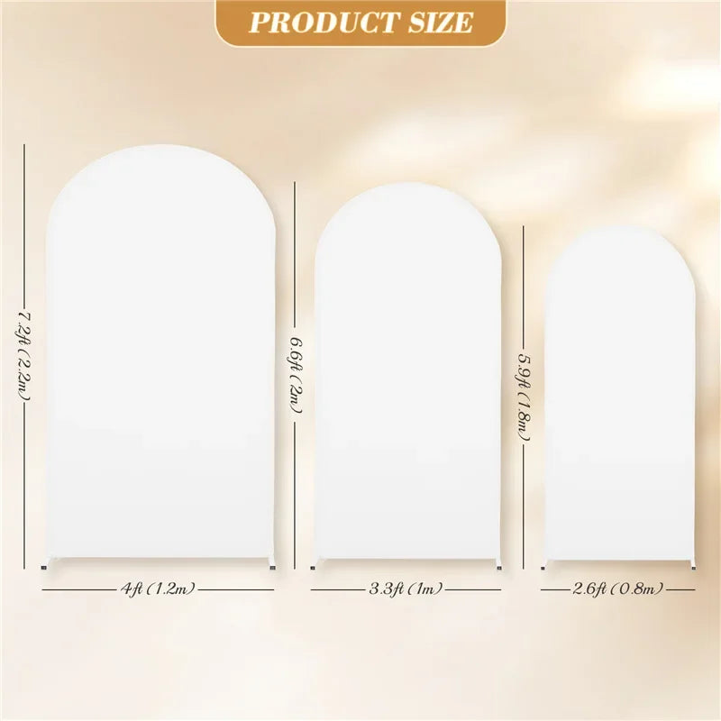 Double sided arch backdrop cover sage
