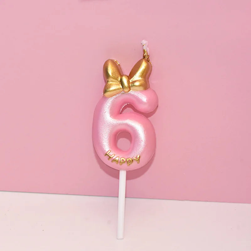 Mickey pink candle