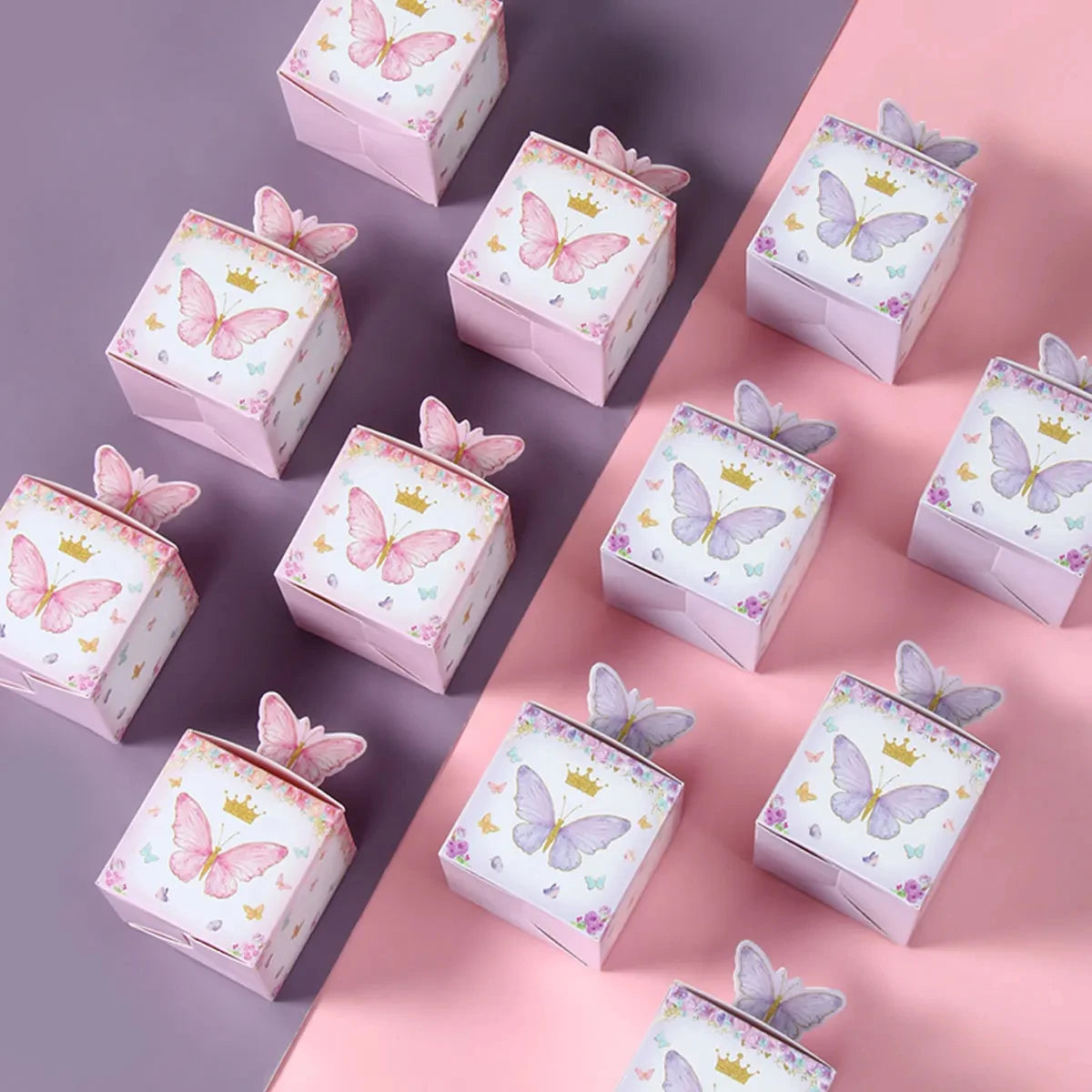 Candy gift box Butterfly for Baby Shower decorations 12/24pcs