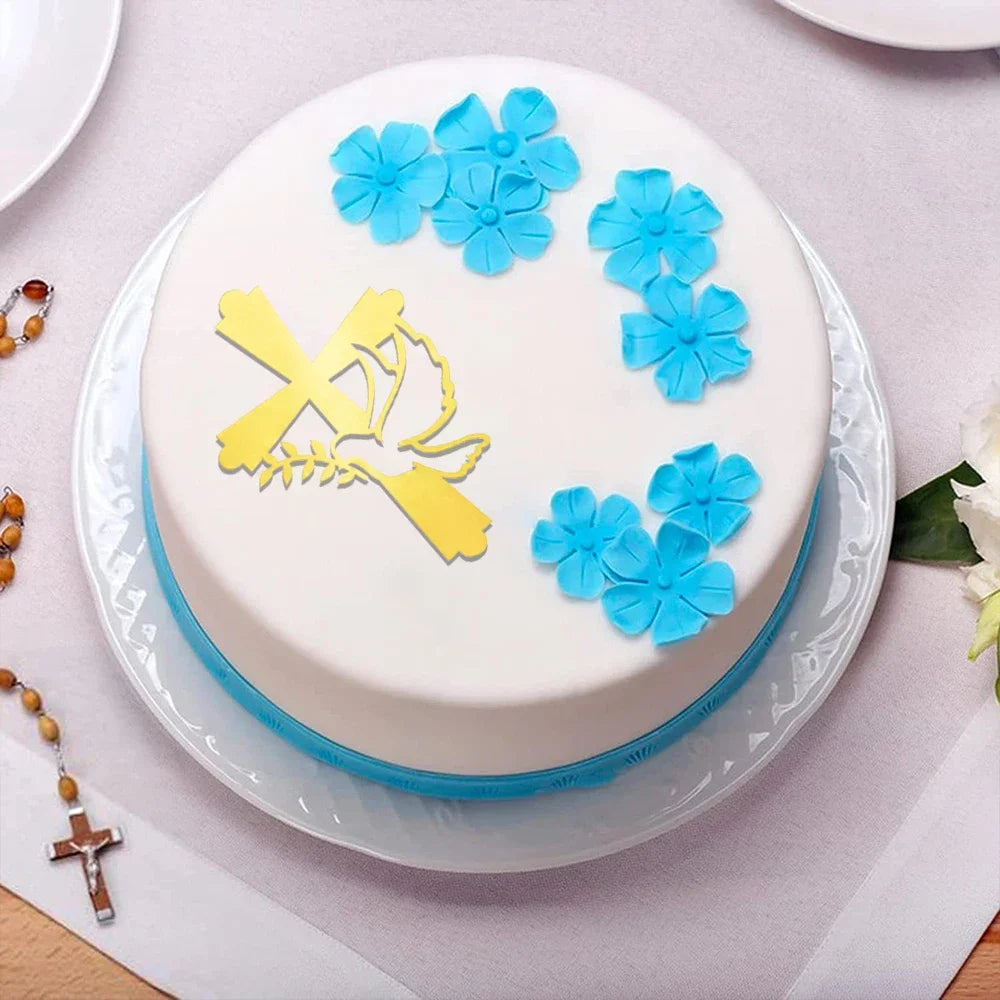 Baptism cake decoration