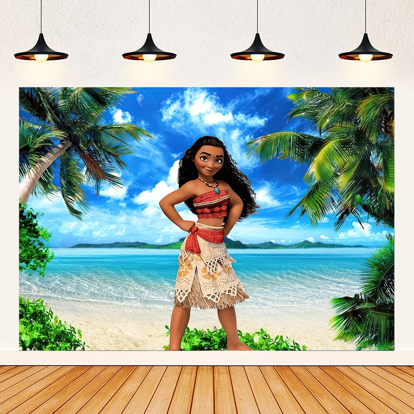 Moana theme background decoration