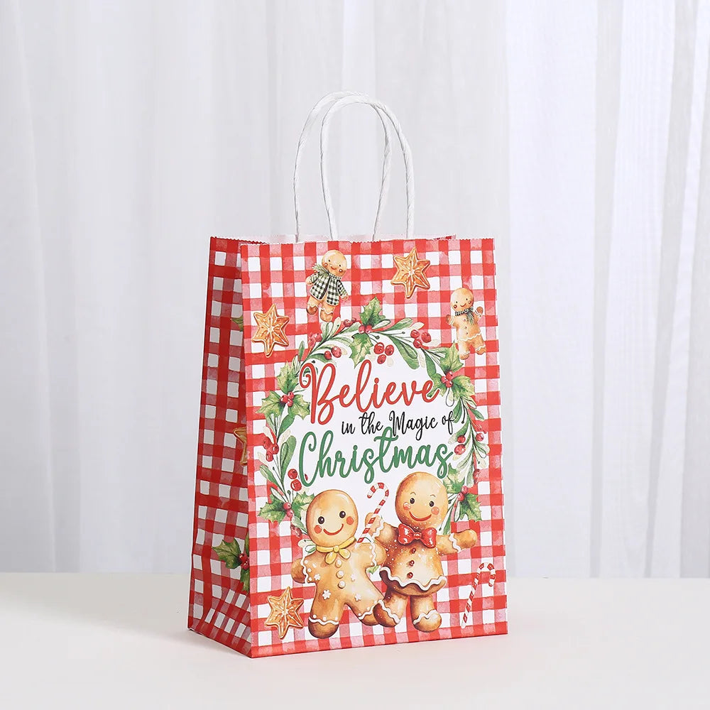 6pcs Creative Xmas Paper Bags