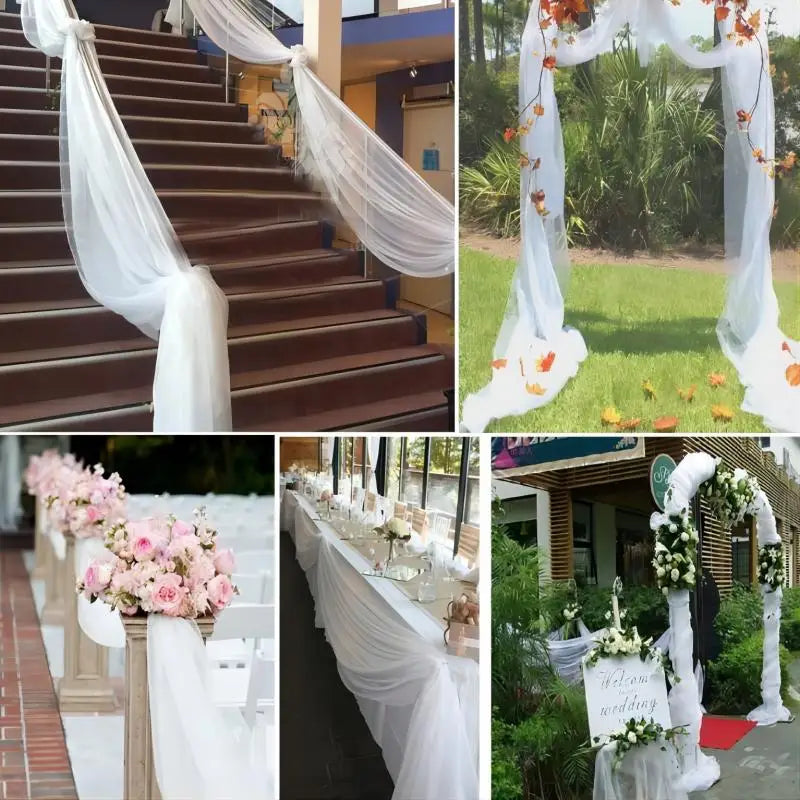 Gauze wedding layou decoration 1PC 500cm*48cm