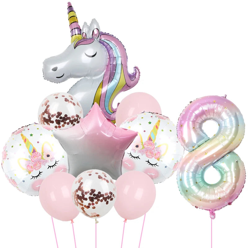 1Set Unicorn theme balloon 32inch