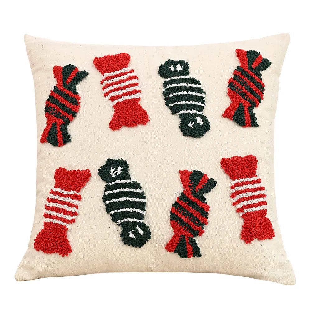 Sorino Christmas Cartoon Tufted Pillowcase