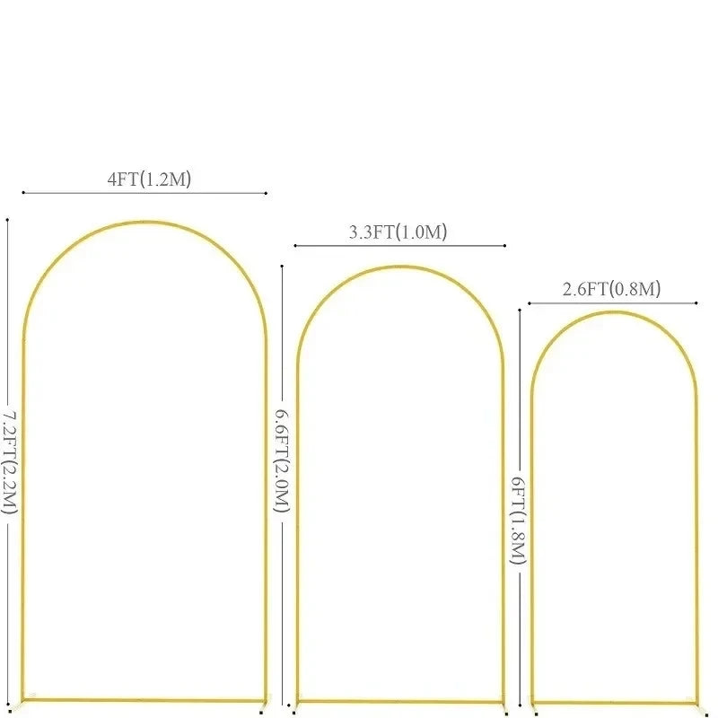 Gold arch Stand, Decoration