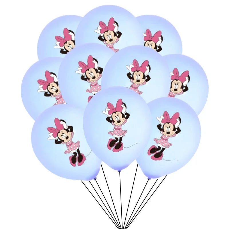 10/30PCS Minnie Mouse 12in Latex Balloons
