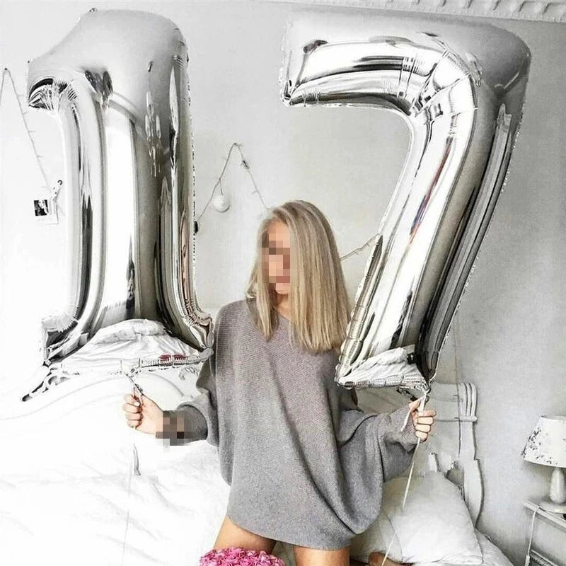40 Inch Big Foil Birthday Balloons