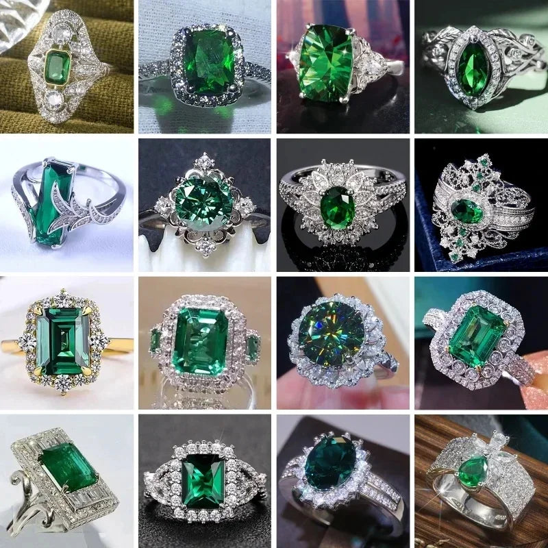 Zaitina green Zirconia crystal ring