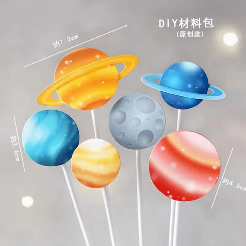 Astronaut theme Planet Space Rocket Spaceship cake decoratings