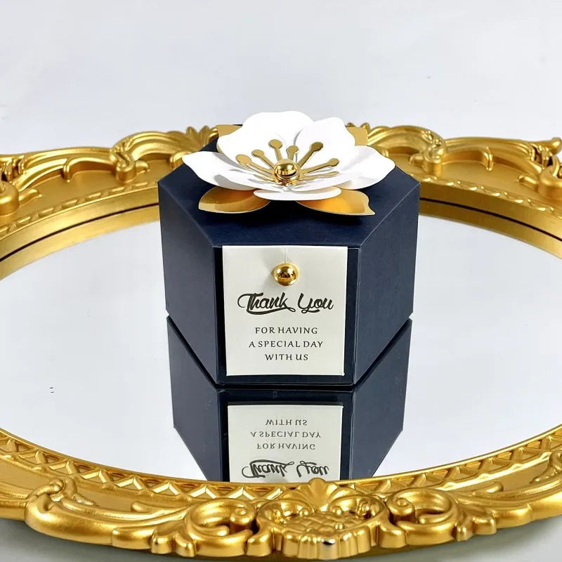 Creative flower hexagonal gift box 20/50pcs