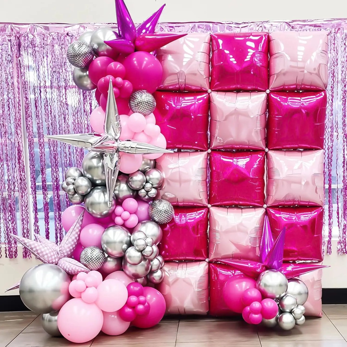 Wall square double-sided balloons 50 pieces