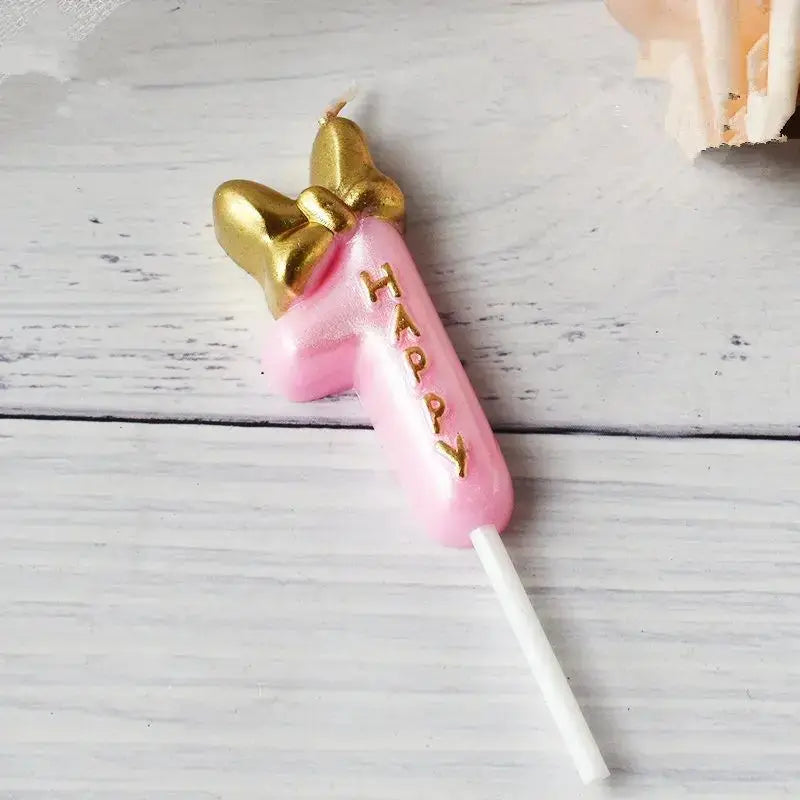 Mickey pink candle