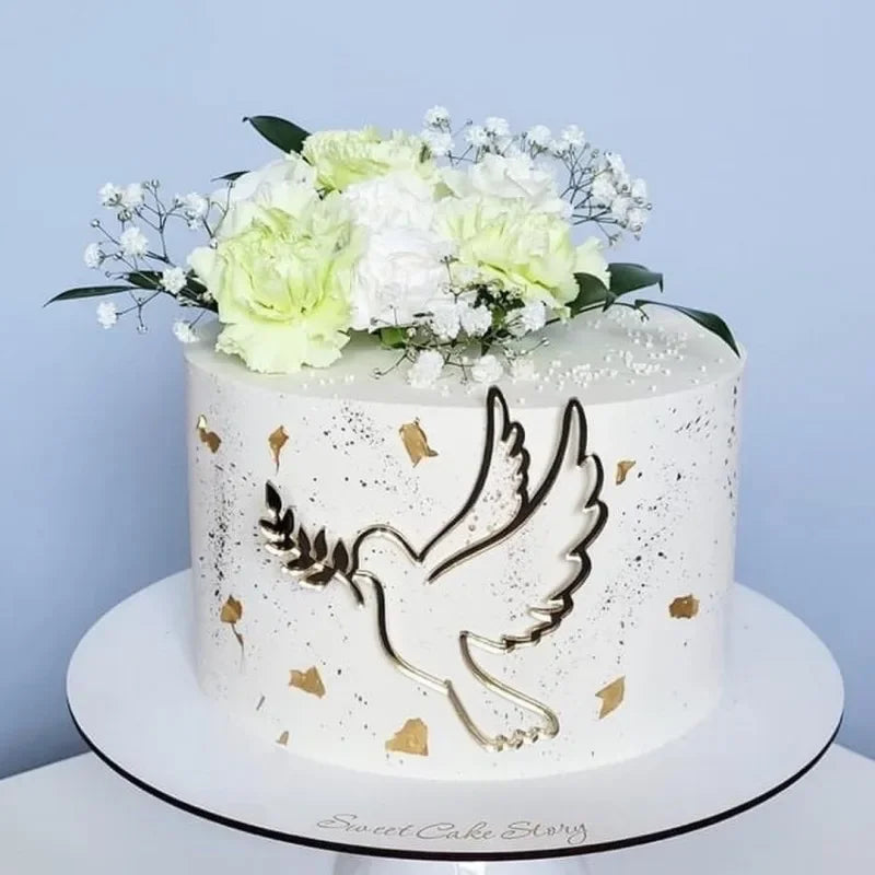 Baptism Cross cake Topper