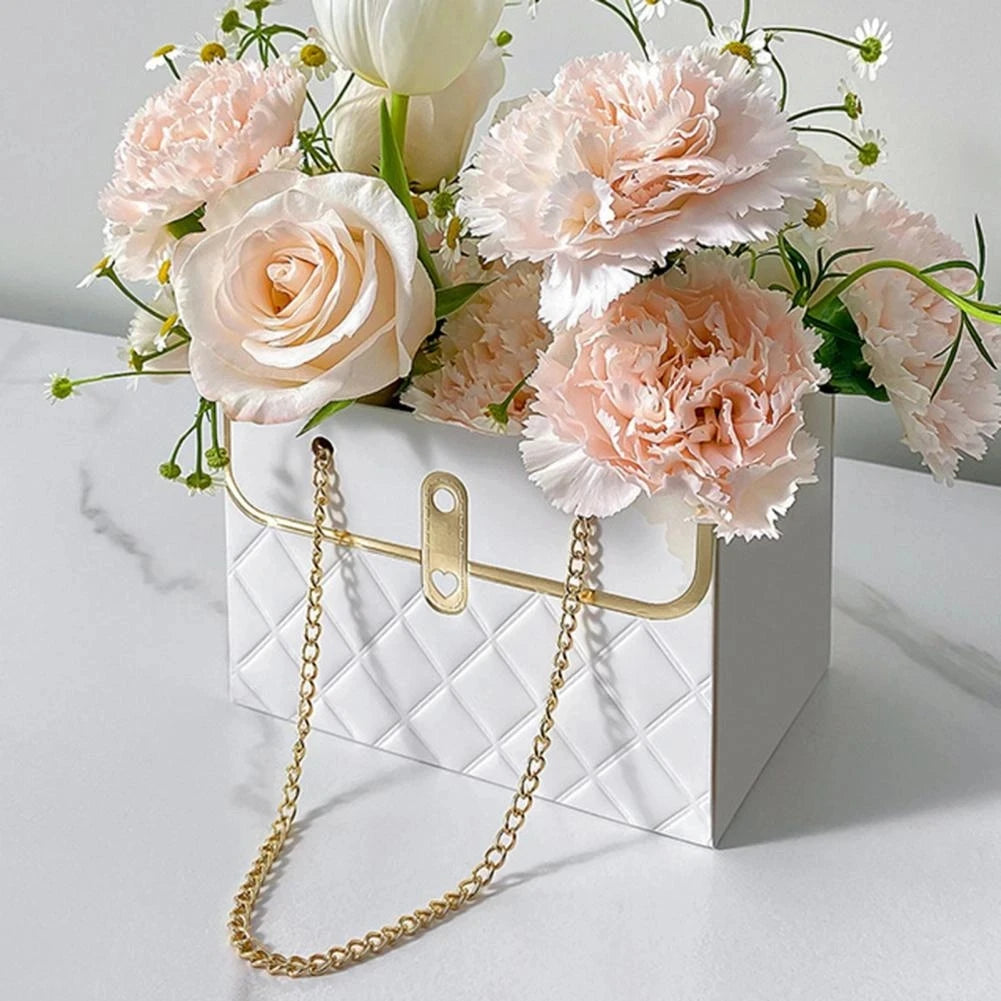 Flower tote bag portable