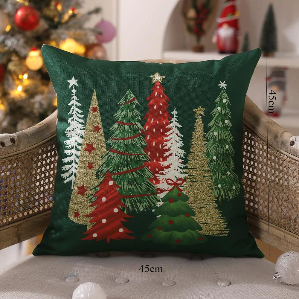 Christmas Plaid Cushion Cover 45×45cm