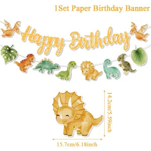 Dinosaur disposable tablecloth party decoration