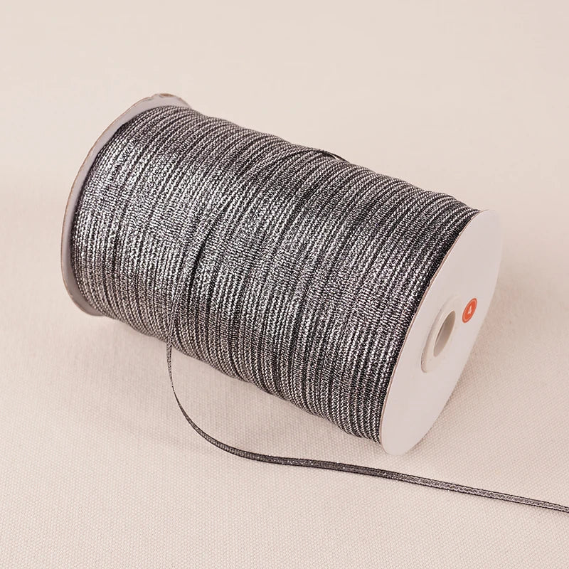 Glitter Silk Satin Ribbon Decoration 10meters 3mm