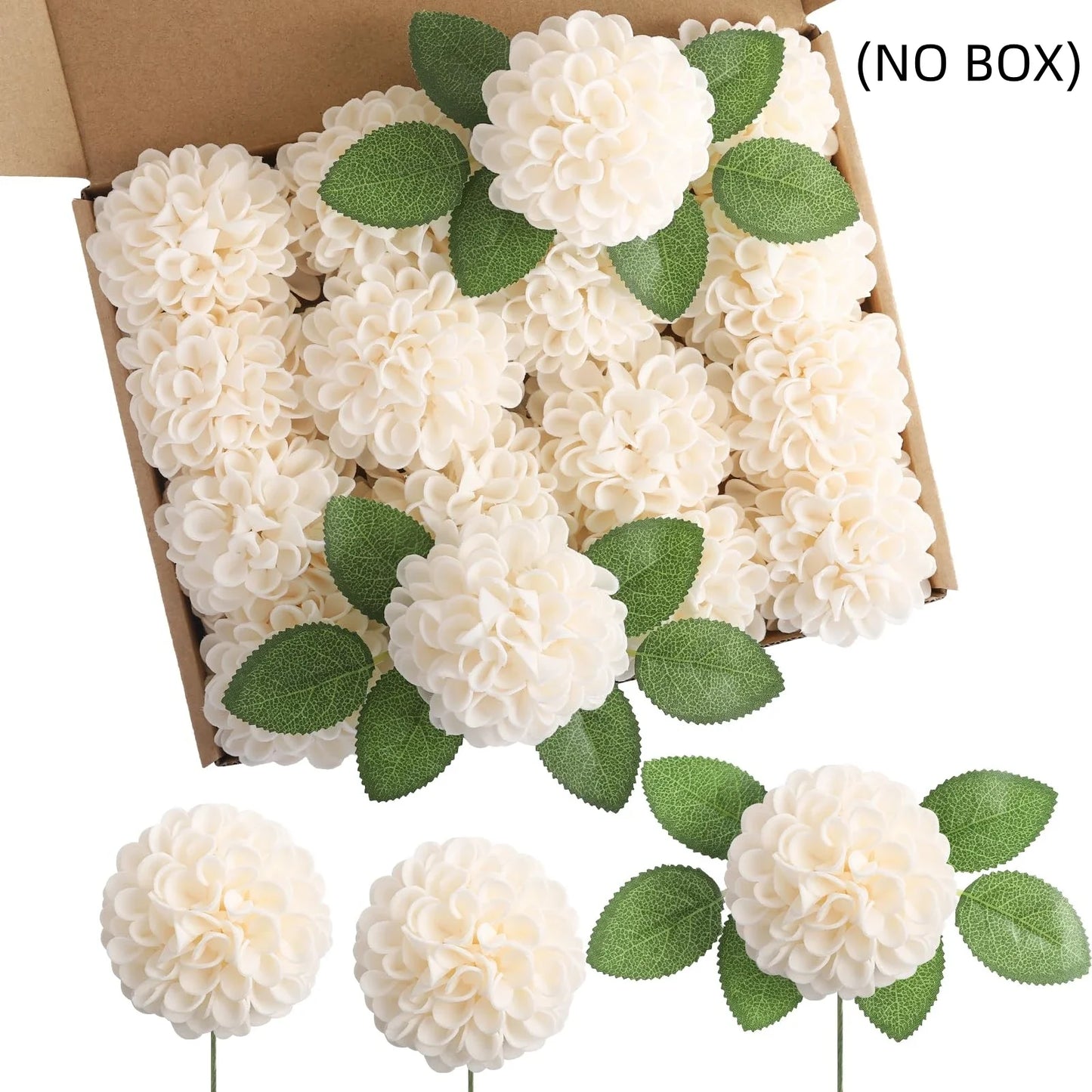 Dahlia Daisy flowers with stem 25Pcs for decoration