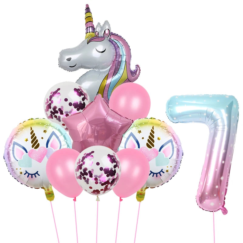 1Set Unicorn theme balloon 32inch