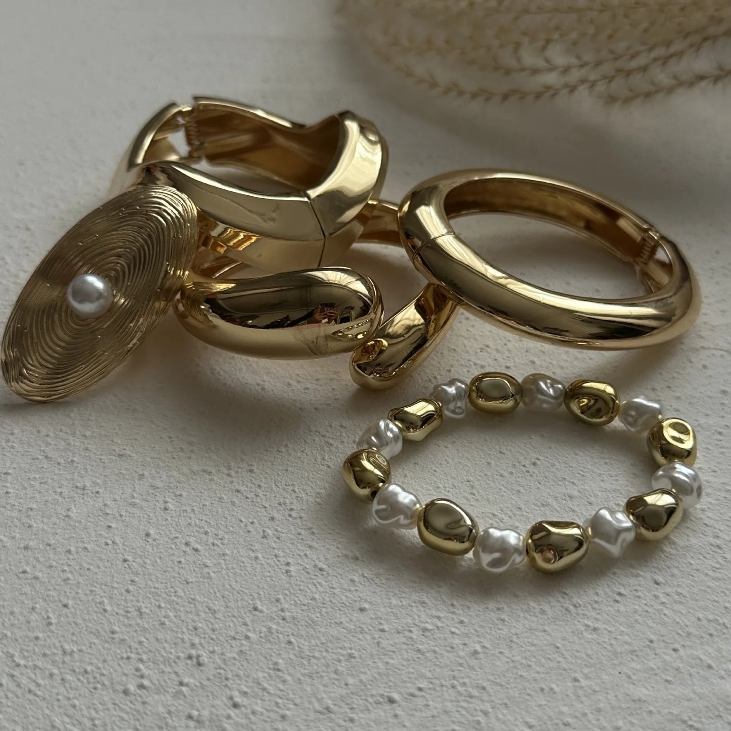 Rizana golden bracelets