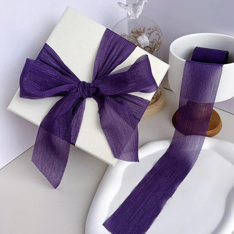 Chiffon silk ribbon