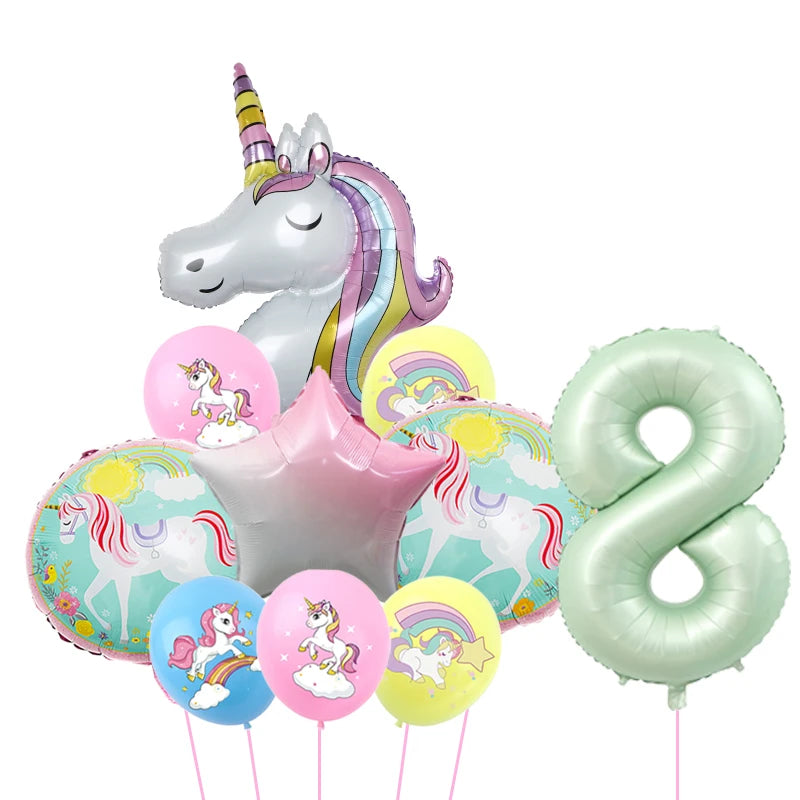 1Set Unicorn theme balloon 32inch