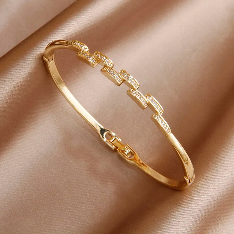 Sabina zircon & crystal bangles & bracele
