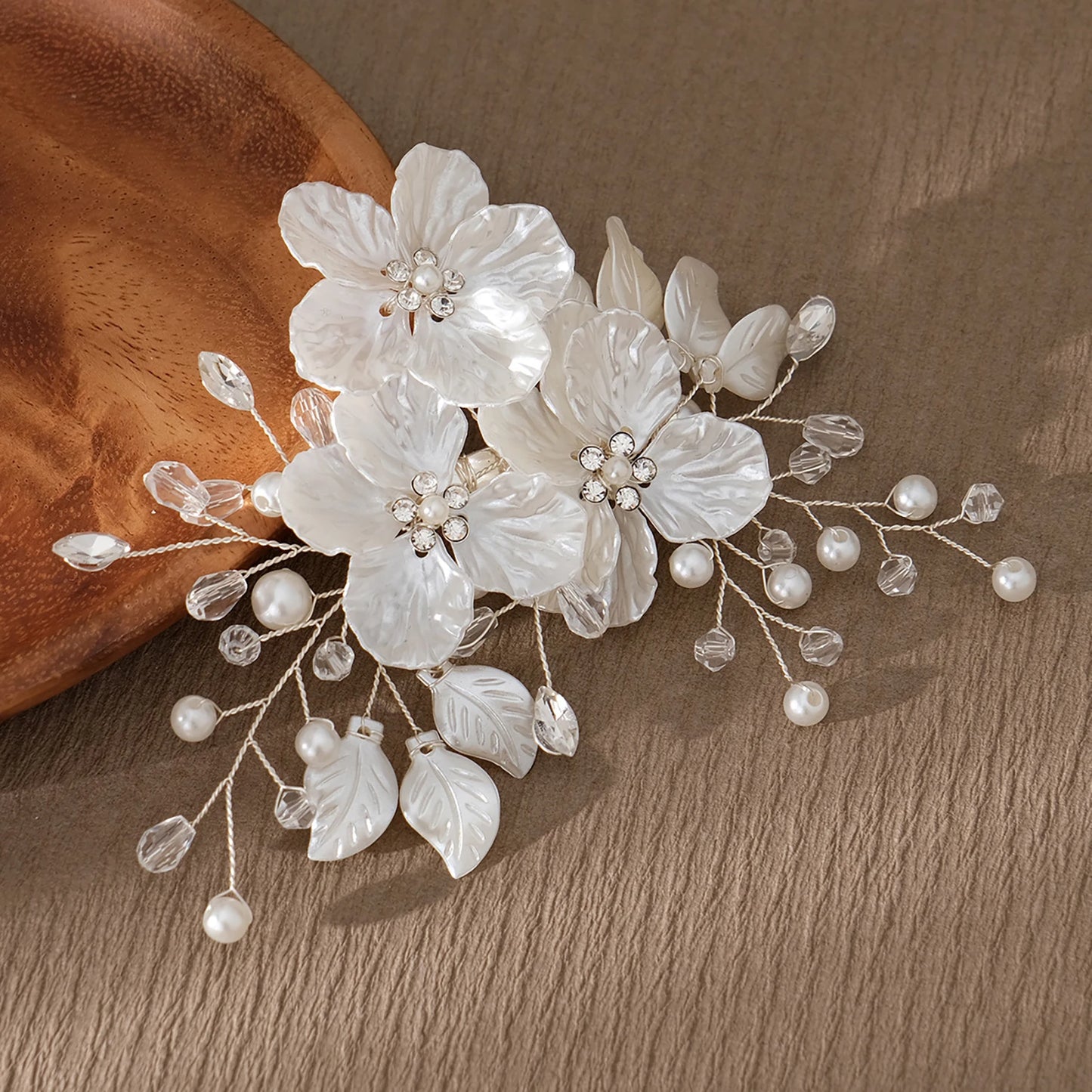Hairpin Elegant Pearl Crystal