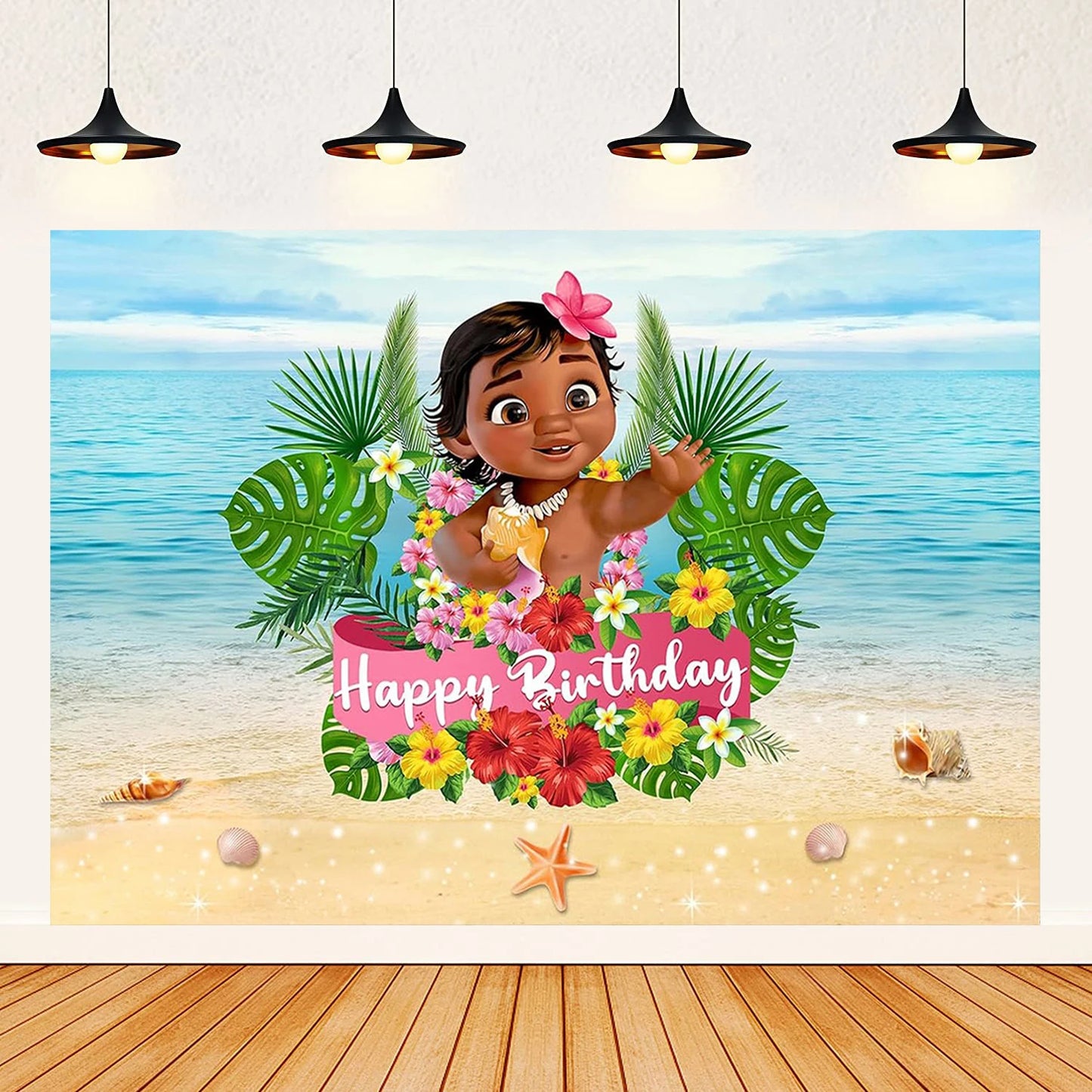 Moana theme background decoration