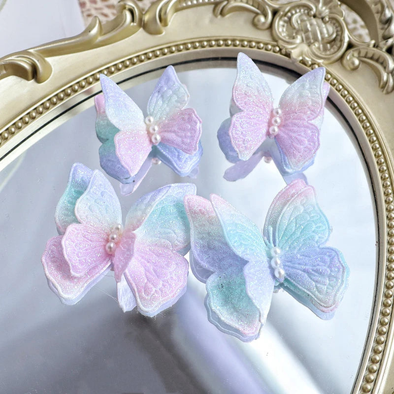 Rose gold foldable Butterfly cake toppers 12pcs