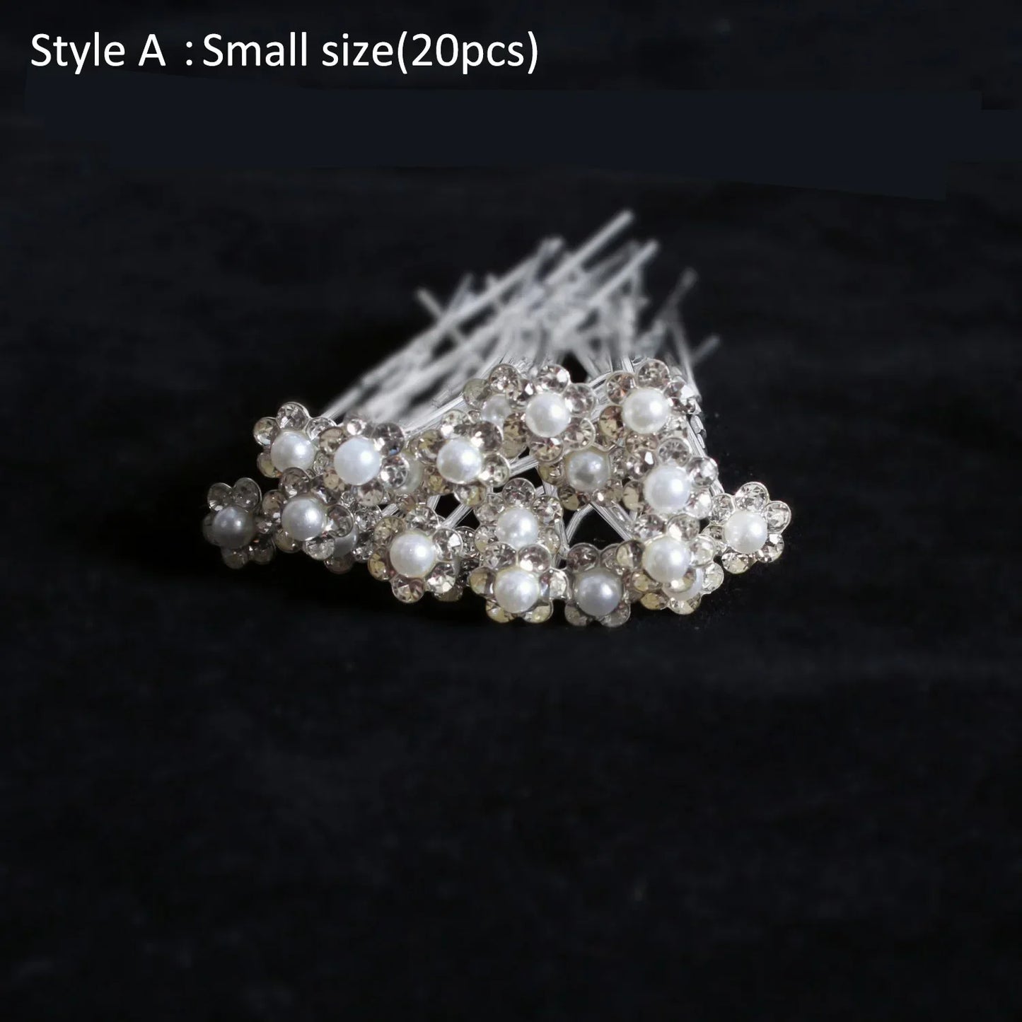 Elegant Pearl Crystal Hairpin 20pcs