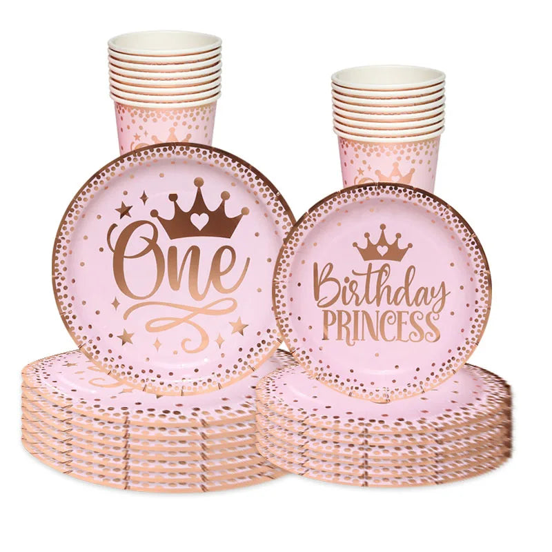 Pink One year party decoration