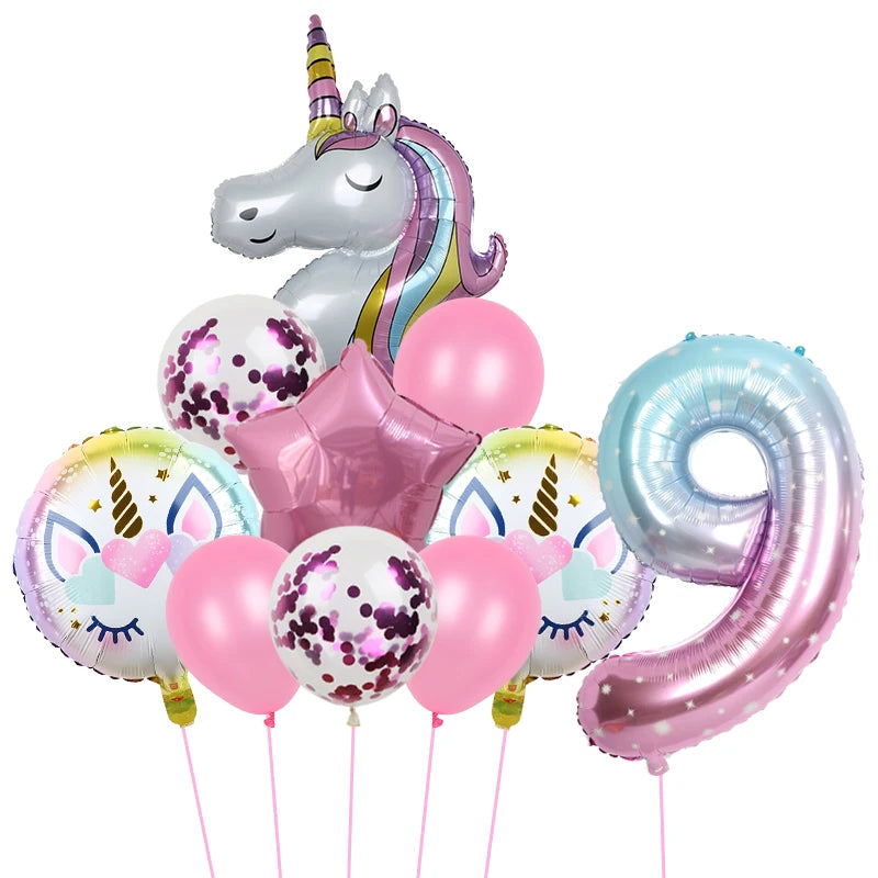 1Set Unicorn theme balloon 32inch