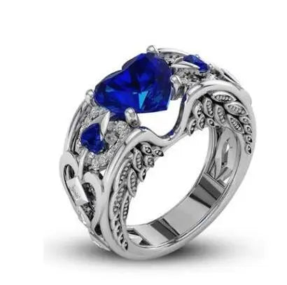 Elis heart Zircon ring