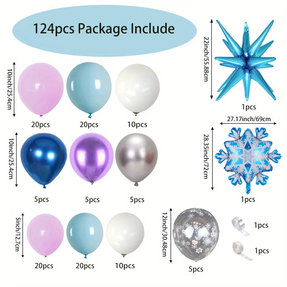 Purple & Blue 124pcs arch