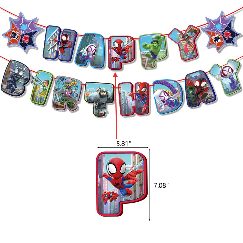 SpiderMan Theme Decoration