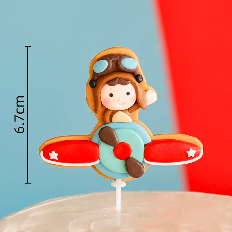 pilot bear cake decoration 15pcs