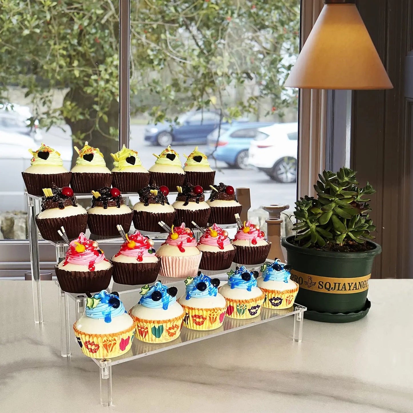 1-5 Tier Clear Acrylic Display Stand