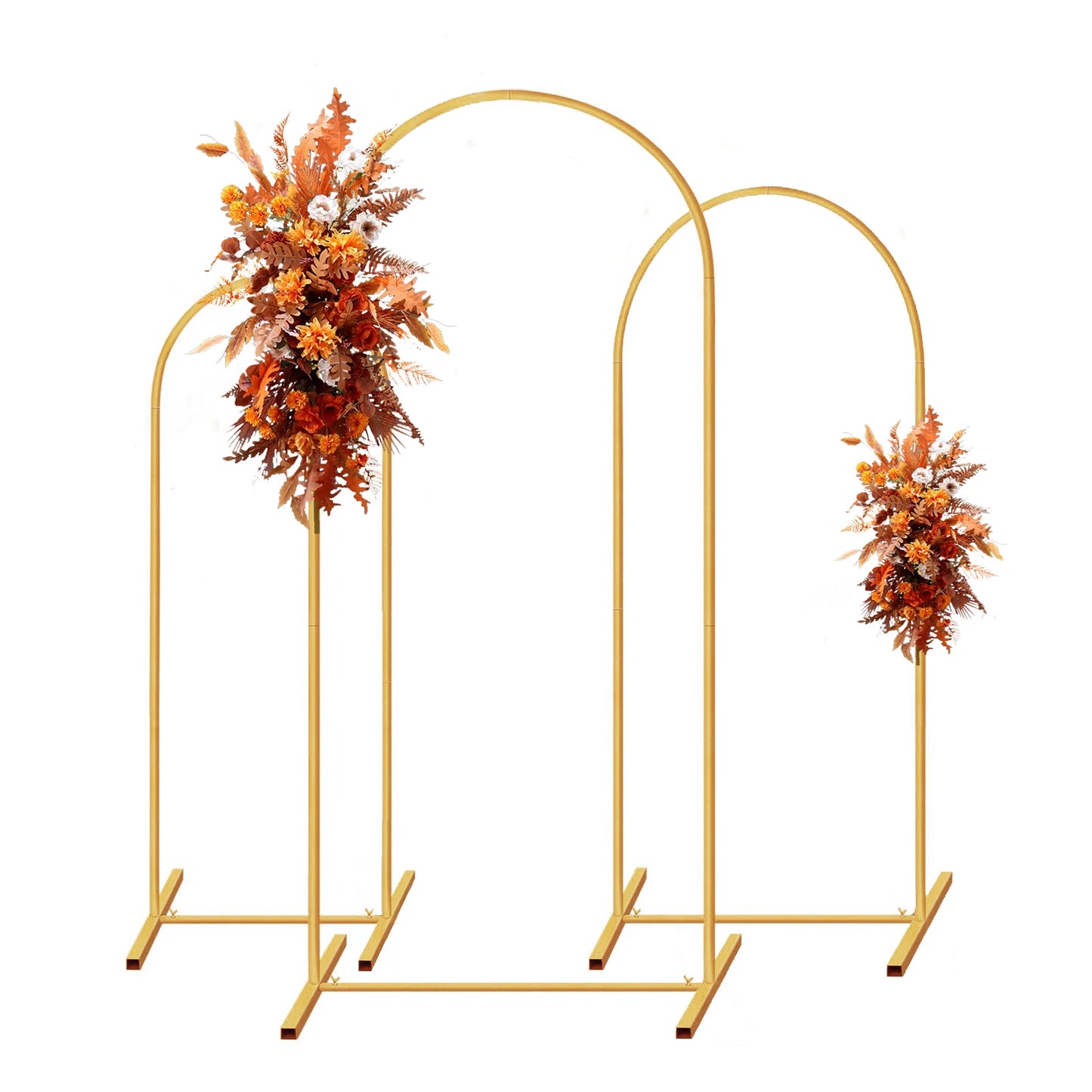 Gold arch backdrop stand, Set of 3