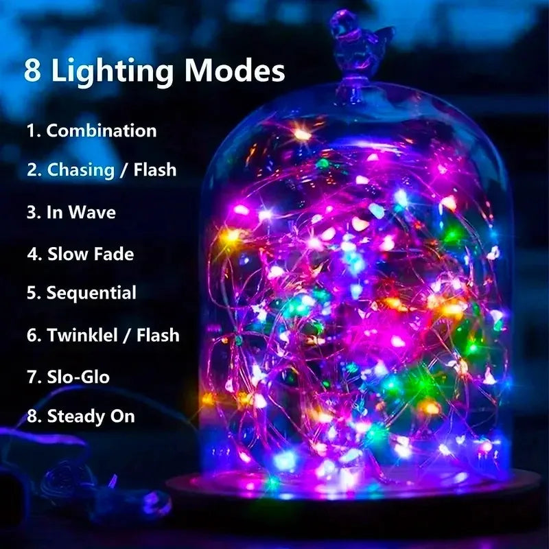 Solar Garden Fairy Lights (8 Modes)